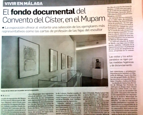 EL FONDO DOCUMENTAL DEL CONVENTO DEL CÍSTER, EN EL MUPAM