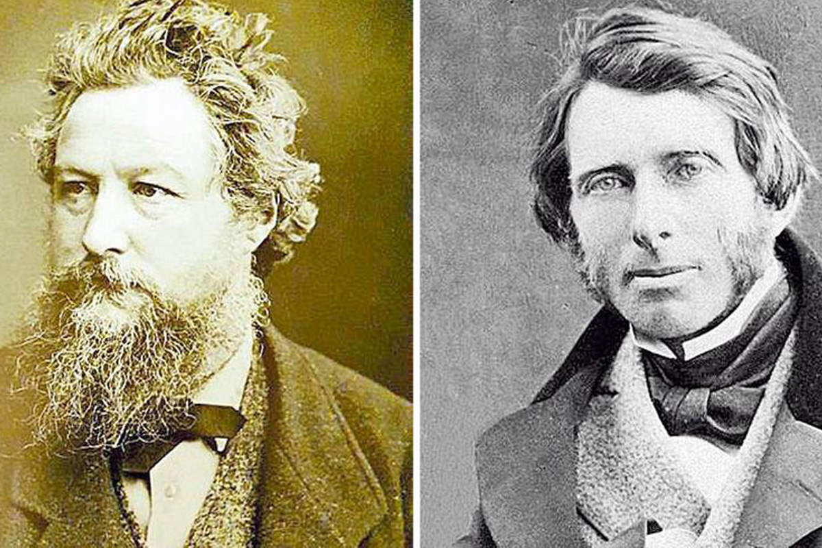 Ruskin y Morris en el Cementerio Inglés